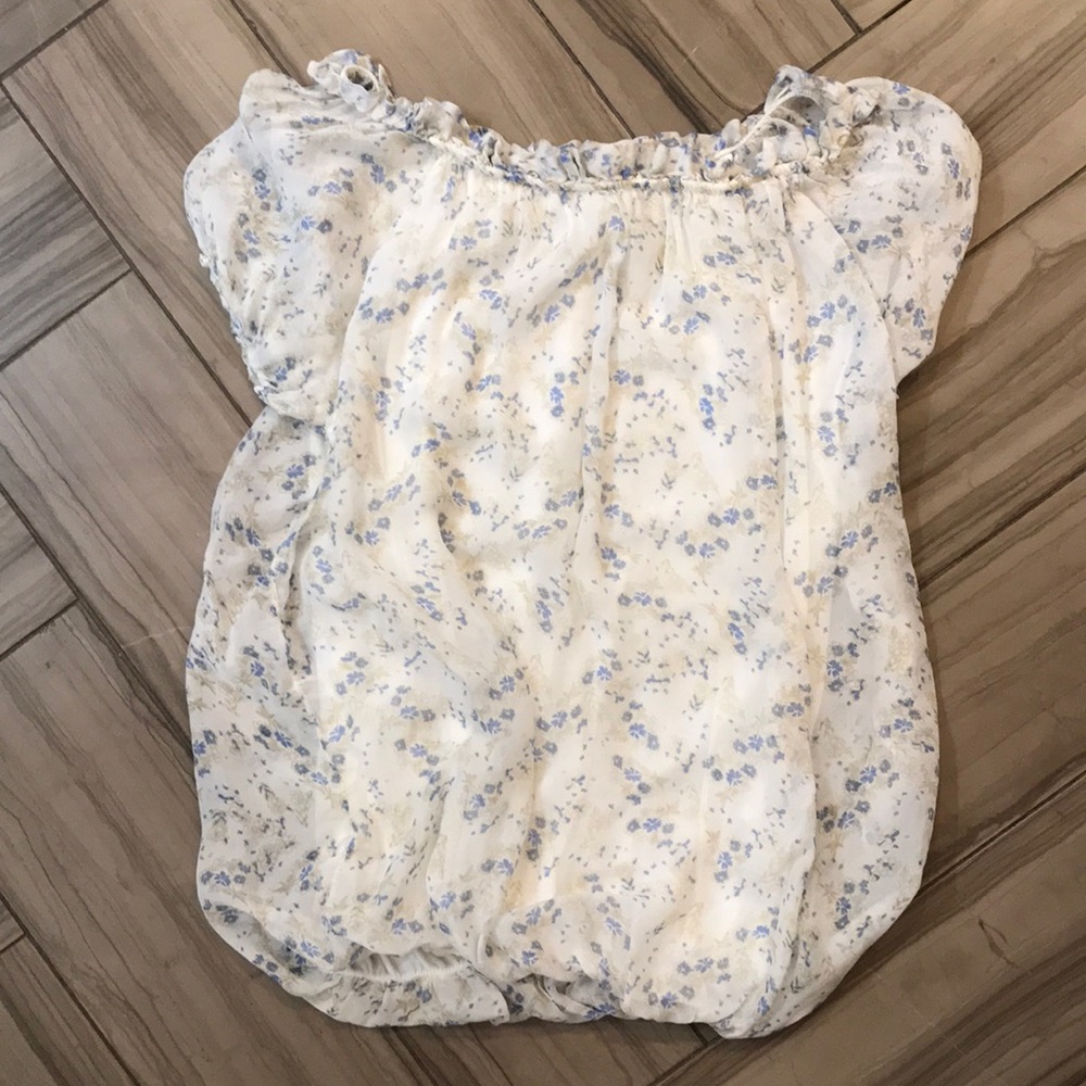 Tendenze Silk Peasant Top M